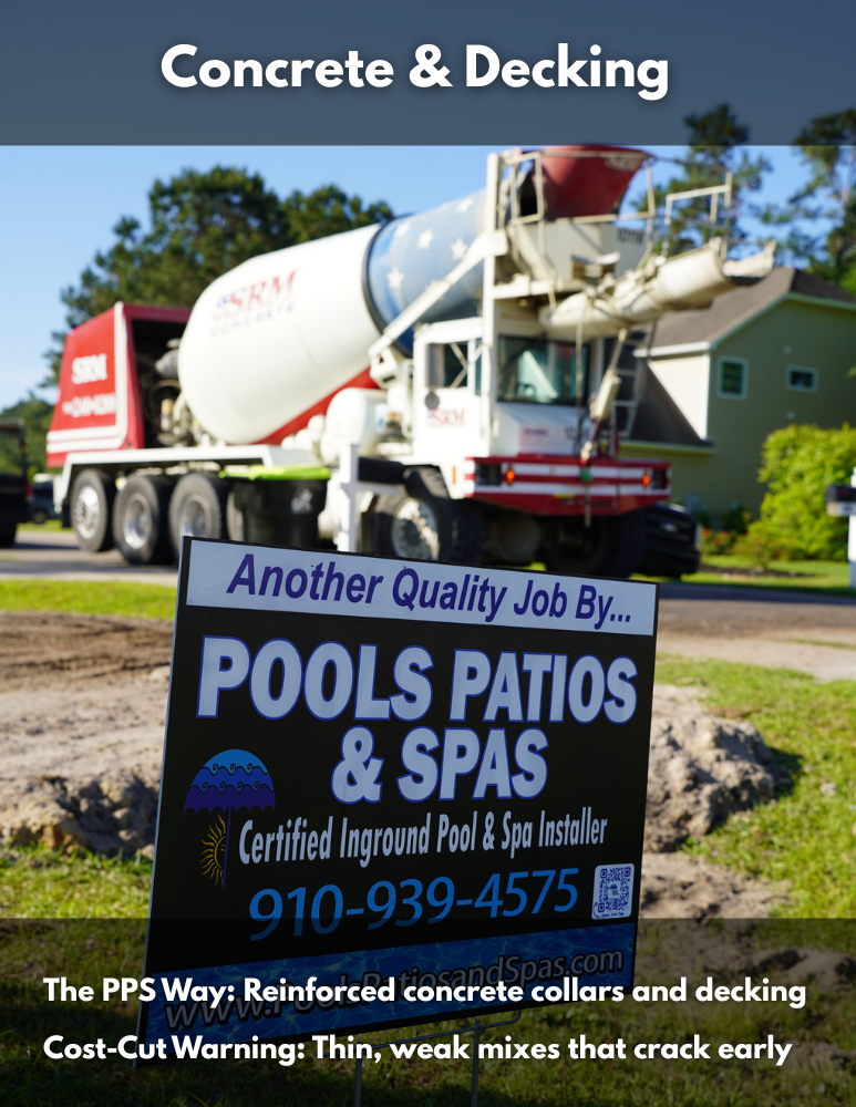 The PPS Way: Reinforced concrete collars and deckingCost-Cut Warning: Thin, weak mixes that crack early